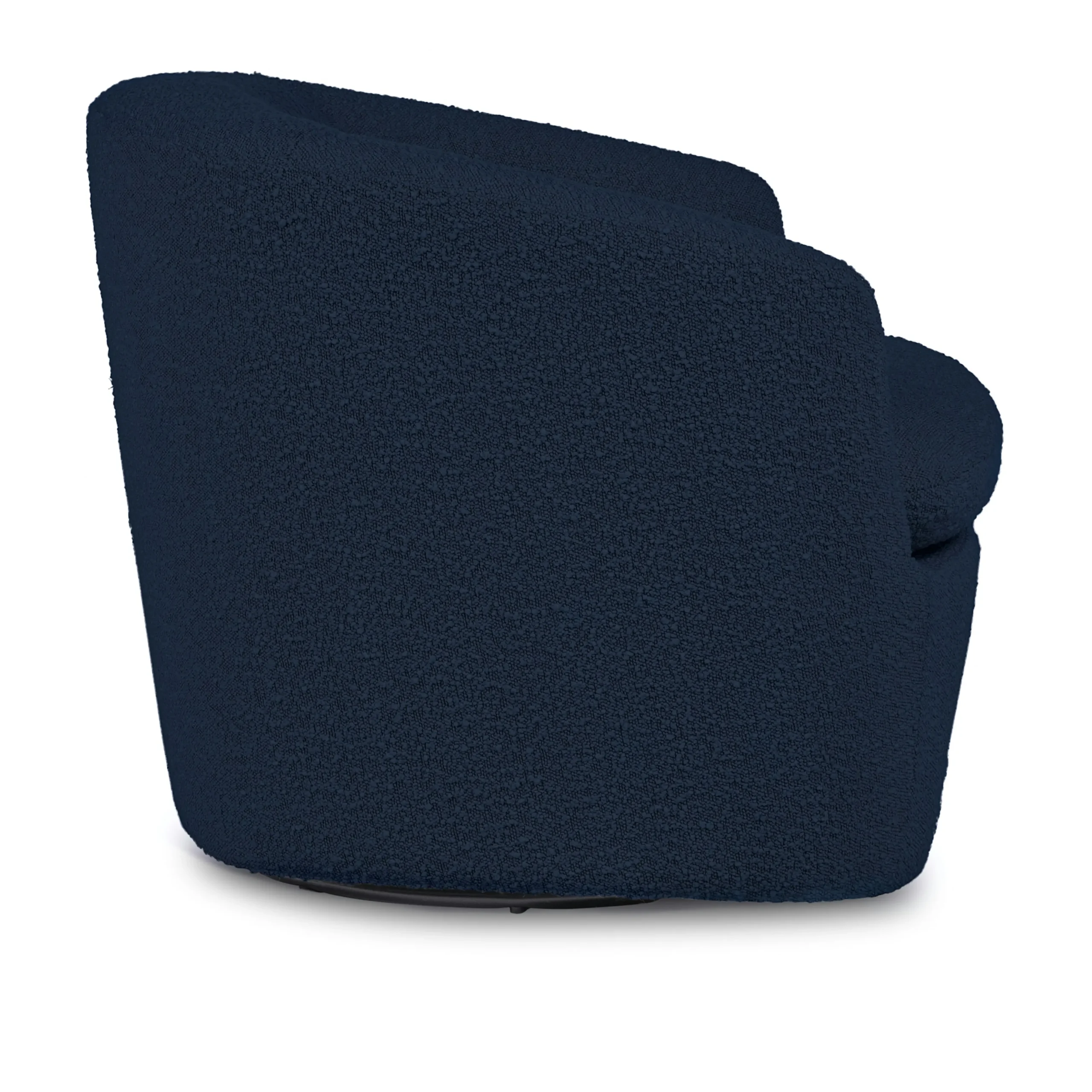 Turoy 32.5_ Swivel Lounge Chair - Catalina Blue Bouclé - Image 8