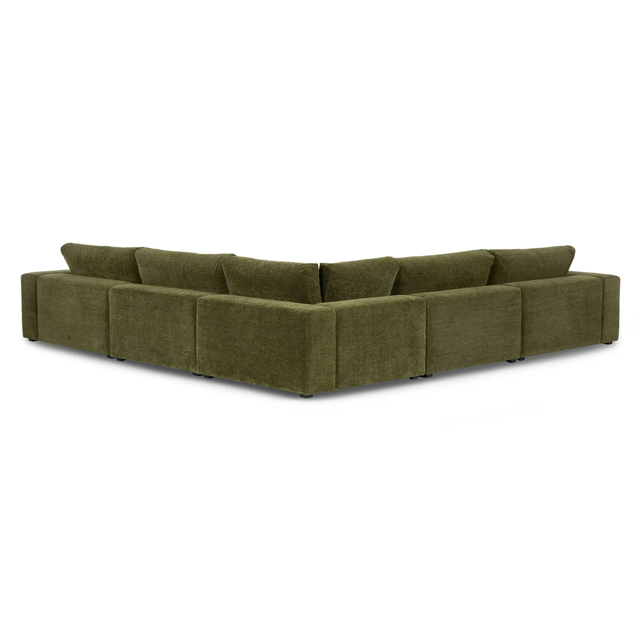 Beta 133.5_ Modular Corner Sectional - Cypress Green - Image 7