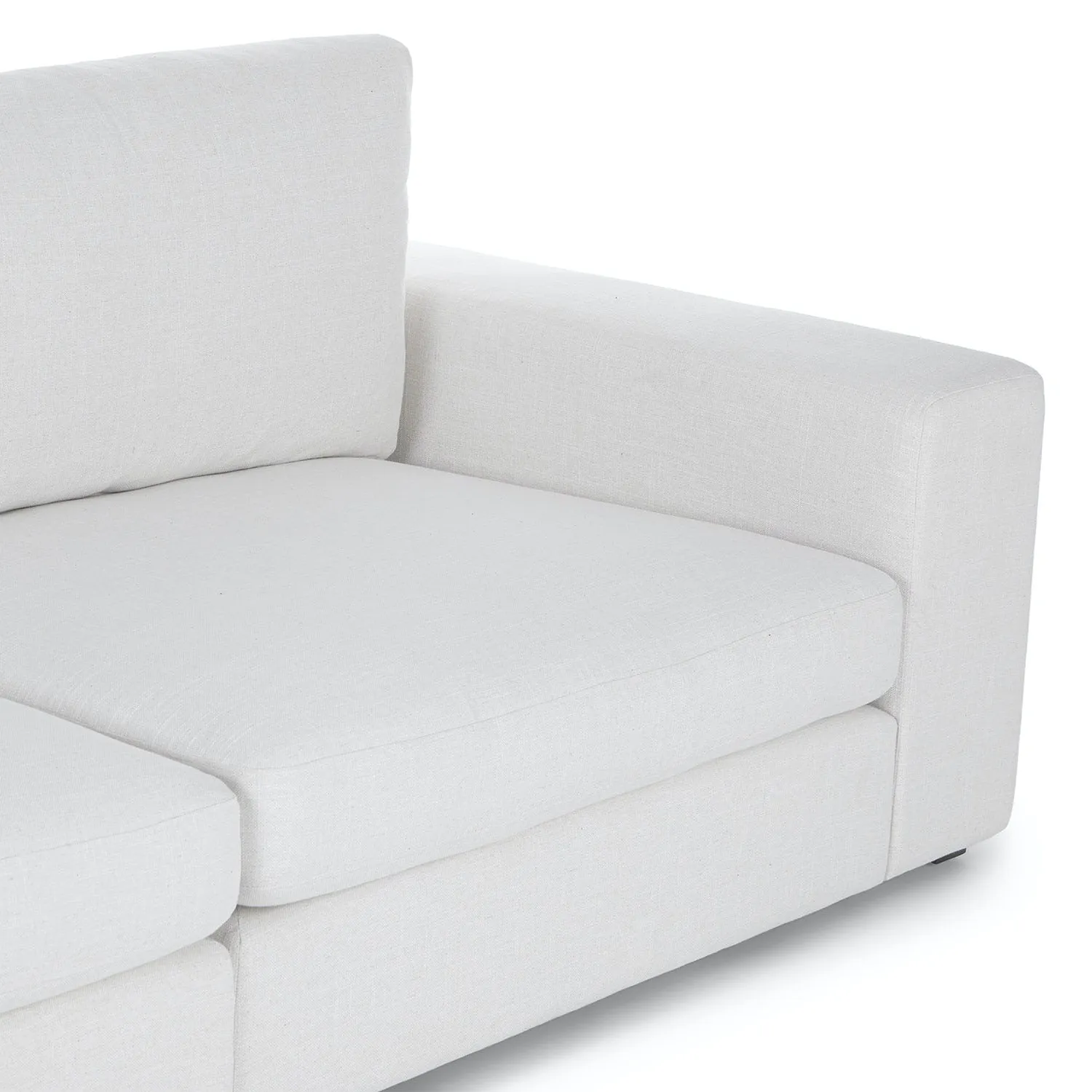 Beta 133.5_ Modular Corner Sectional - Quartz White - Image 7