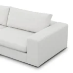 Beta 133.5_ Modular L Sectional - Quartz White