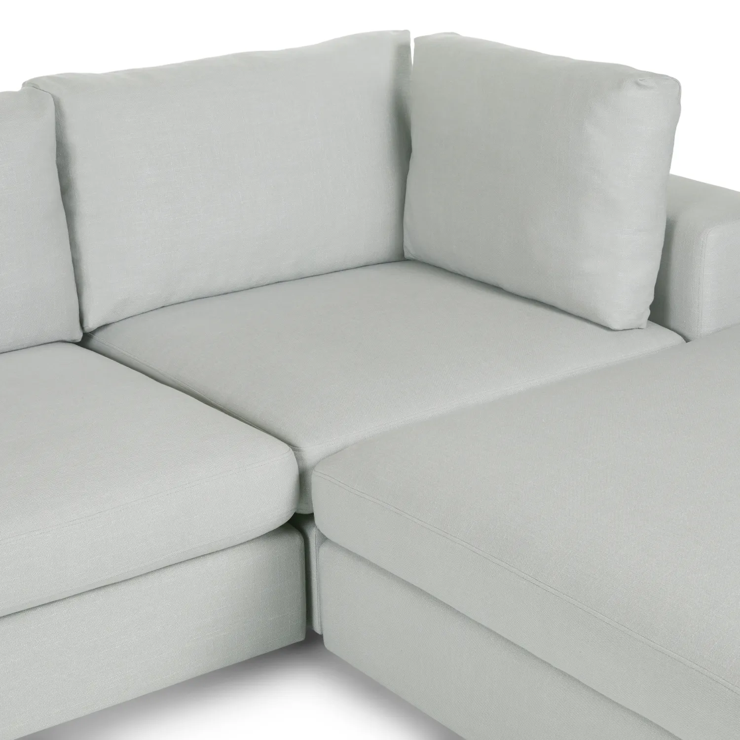 Beta 133.5_ Right Modular Sectional - Welsh Gray - Image 7