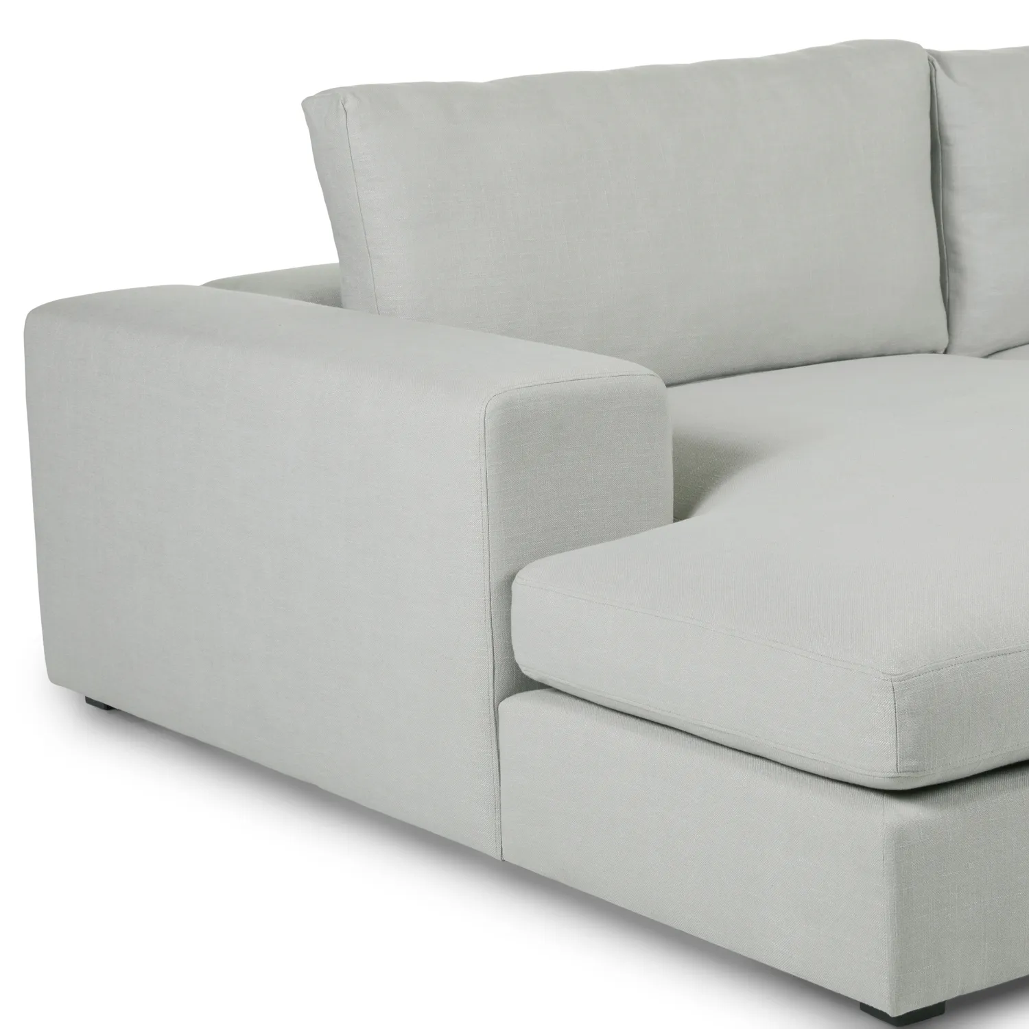 Beta 137.5_ Left Modular Chaise Sectional - Welsh Gray - Image 7