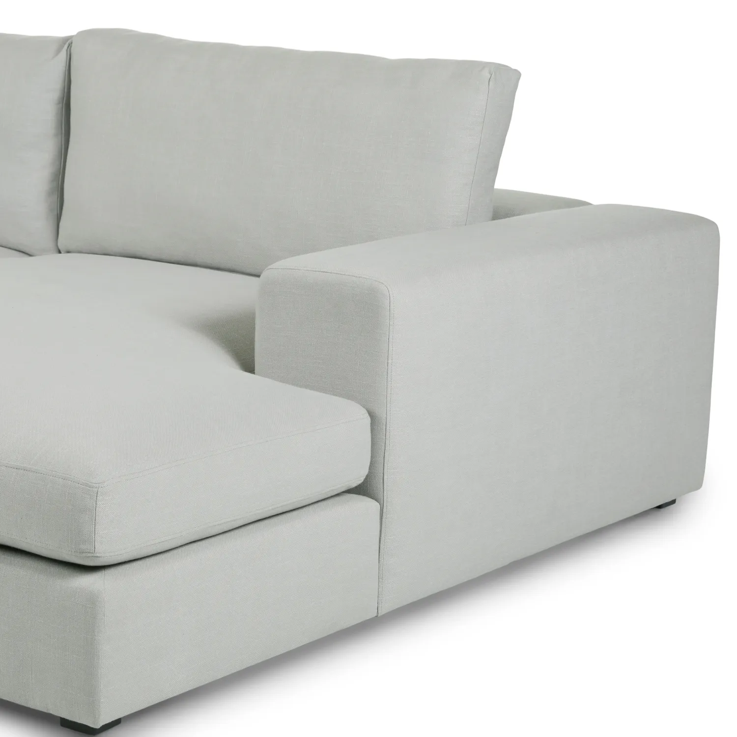 Beta 137.5_ Right Modular Chaise Sectional - Welsh Gray - Image 7