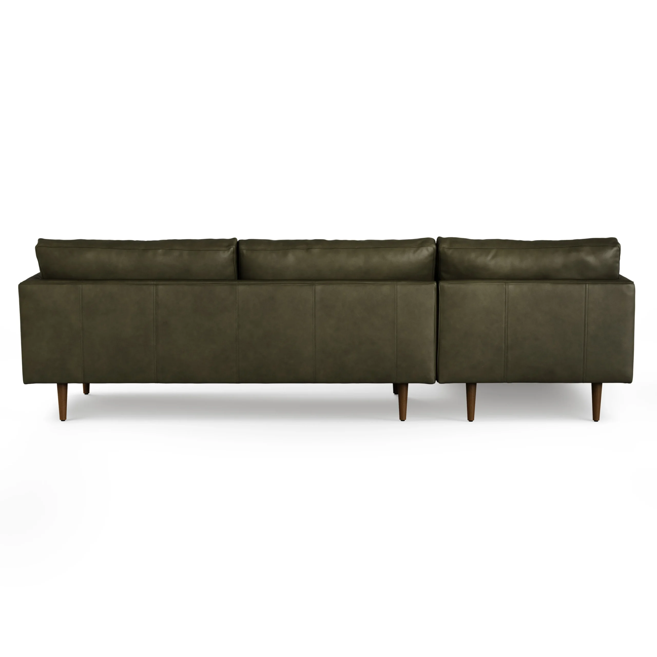 Burrard 112_ Leather Left Sectional - Charme Green - Image 7
