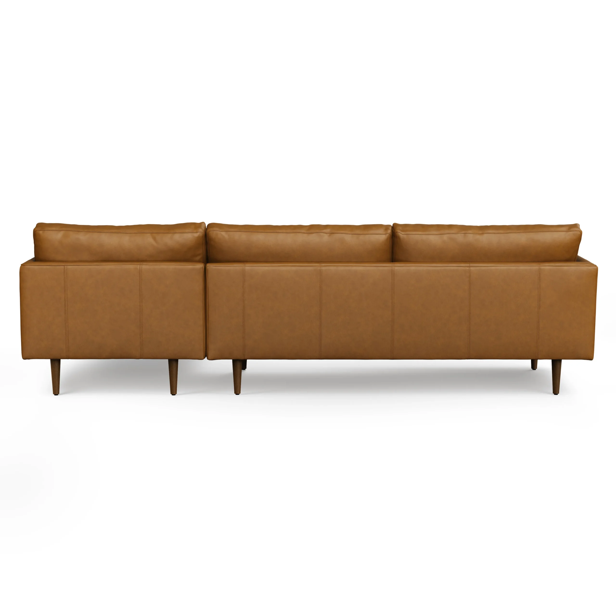 Burrard 112_ Leather Right Sectional - Bella Caramel - Image 7