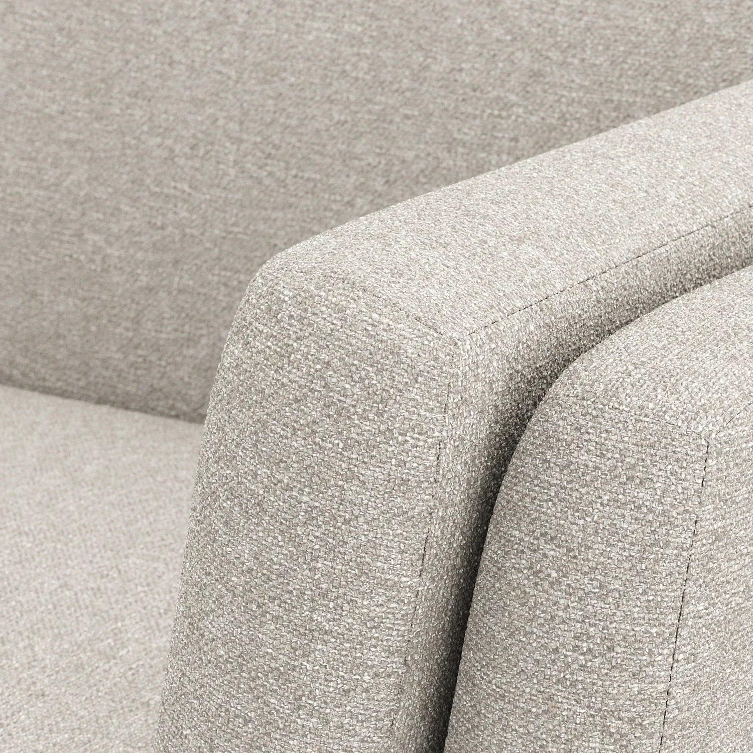 Ceni 88_ Corner Sectional - Chalk Gray - Image 7