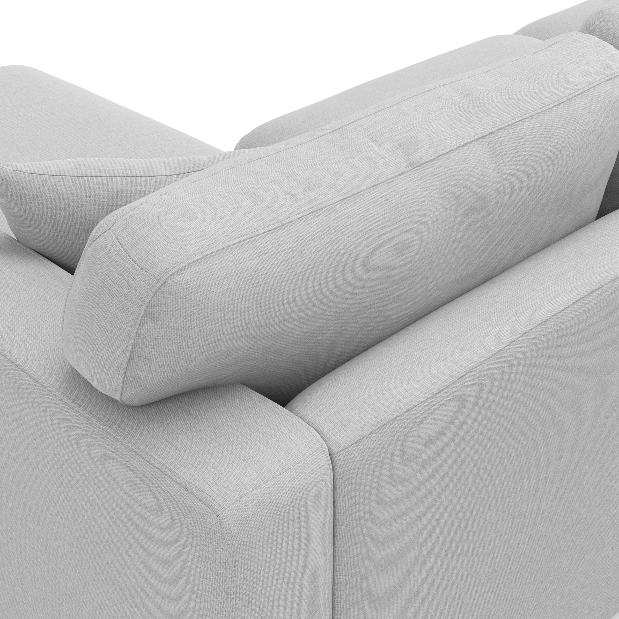Dawn 100_ Right Sectional - Silver Ivory - Image 7