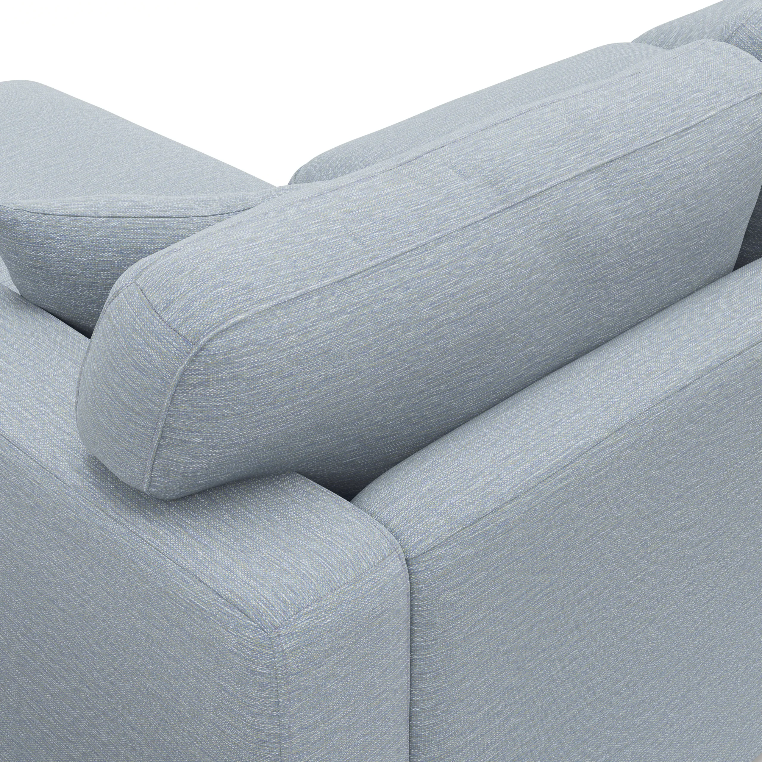 Dawn 100_ Right Sectional - Silver Light Blue - Image 7