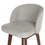 Alta Swivel Counter Stool - Walnut and Camellia Gray