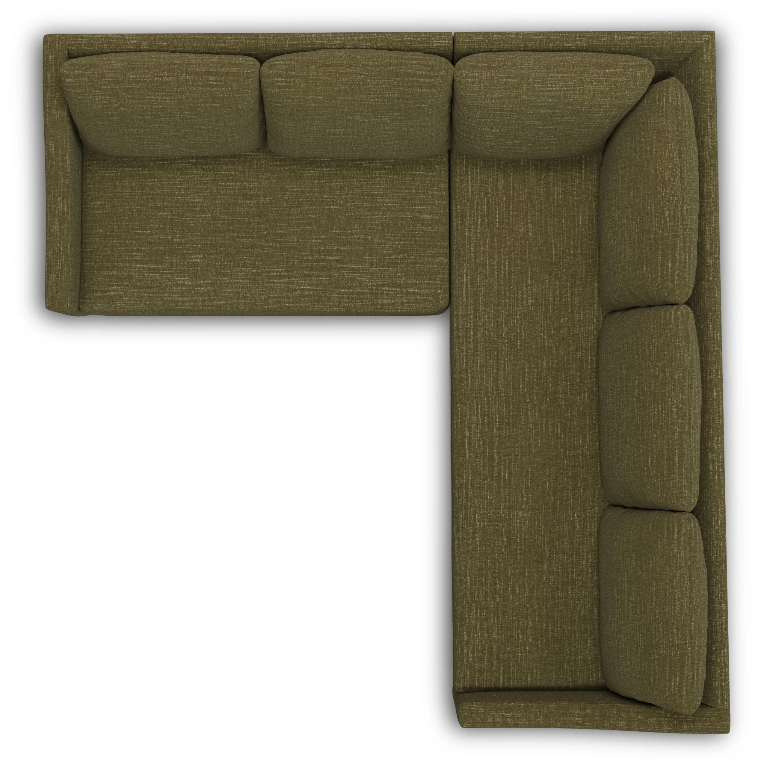 Landry 91_ Corner Sectional - Napa Moss - Image 7