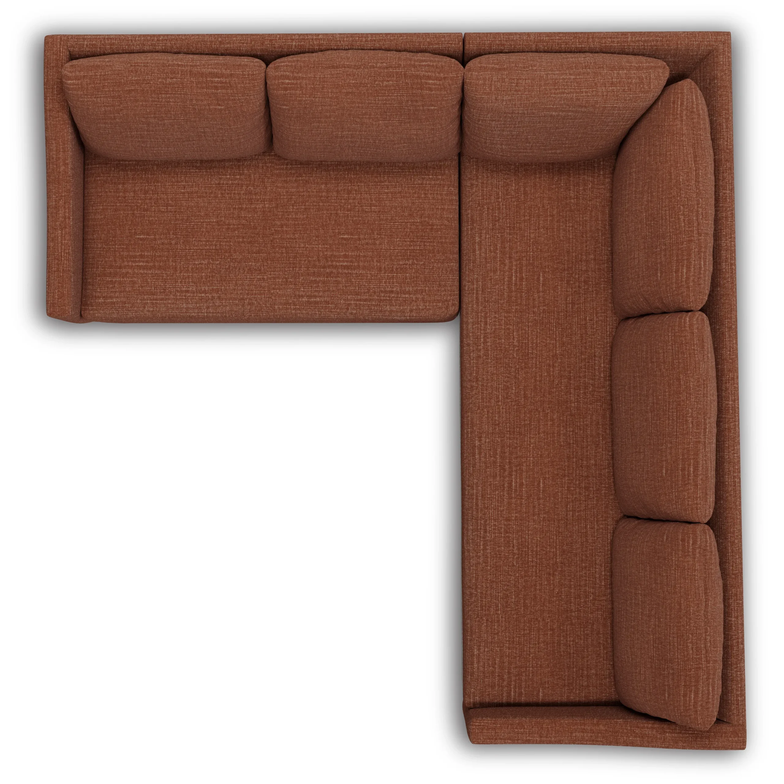 Landry 91_ Corner Sectional - Napa Rust - Image 7