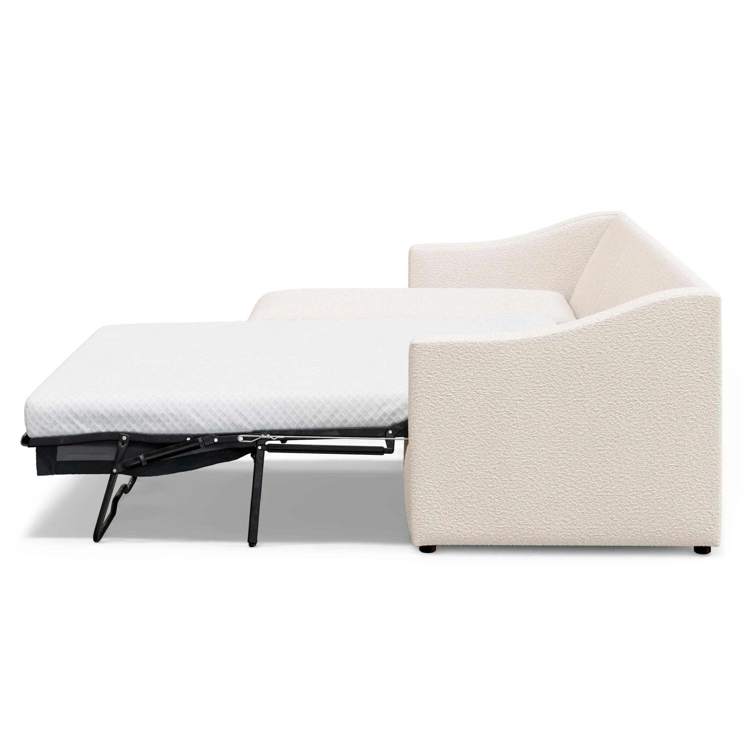 Landry 109_ Left Storage Sleeper Sectional - Ivory Wool Bouclé - Image 7