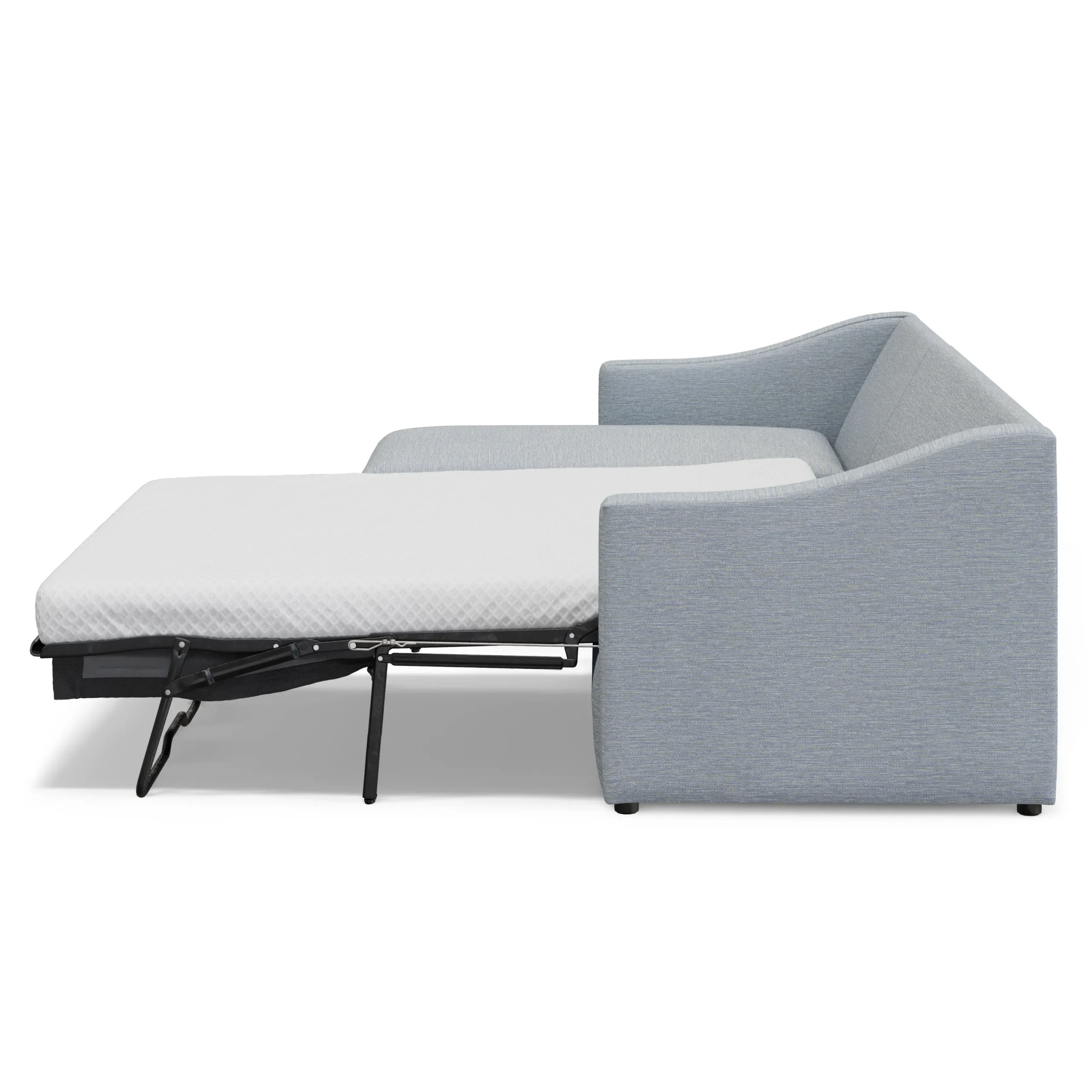 Landry 109_ Left Storage Sleeper Sectional - Silver Light Blue - Image 7