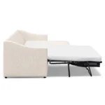 Landry 109_ Right Storage Sleeper Sectional - Ivory Wool Bouclé