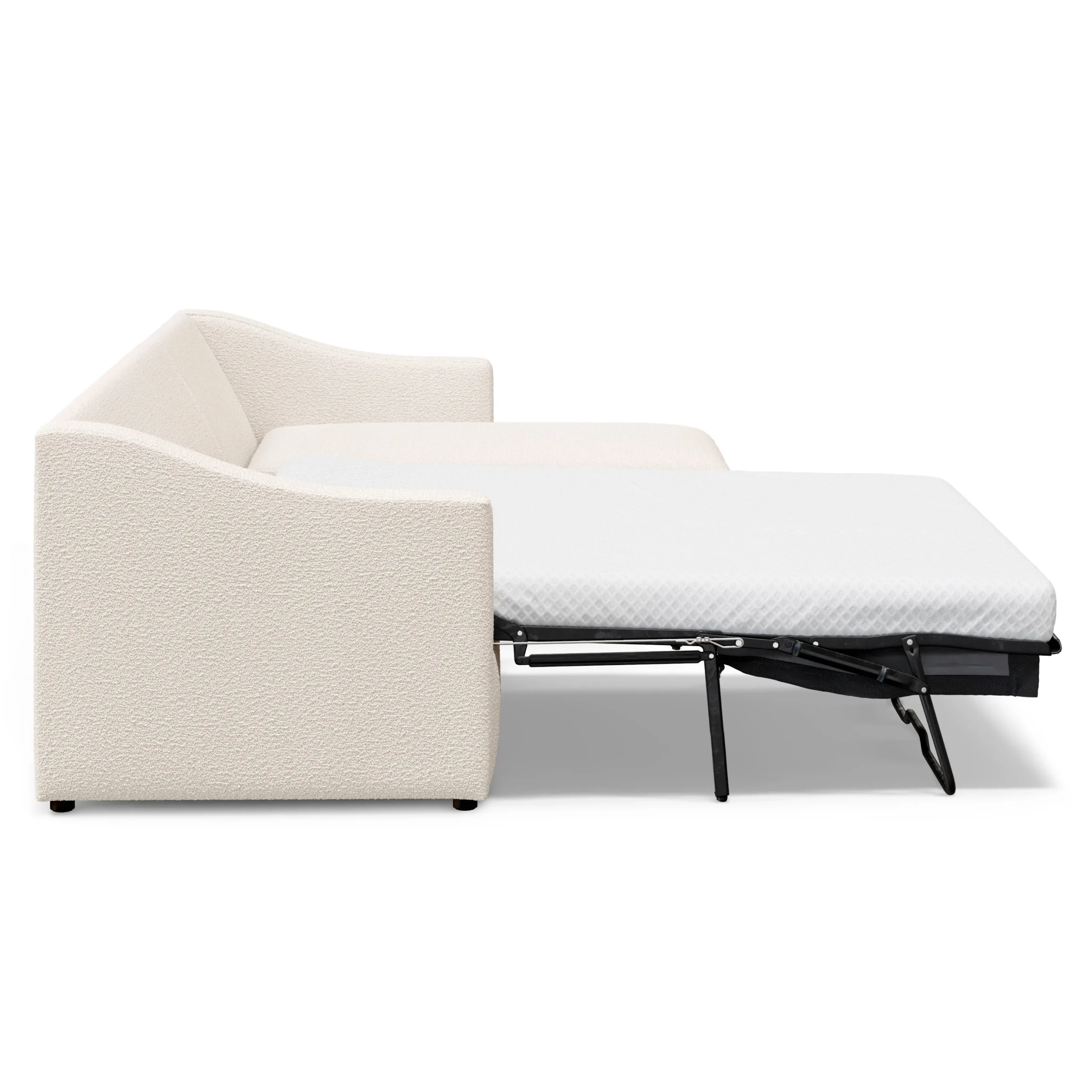 Landry 109_ Right Storage Sleeper Sectional - Ivory Wool Bouclé - Image 7