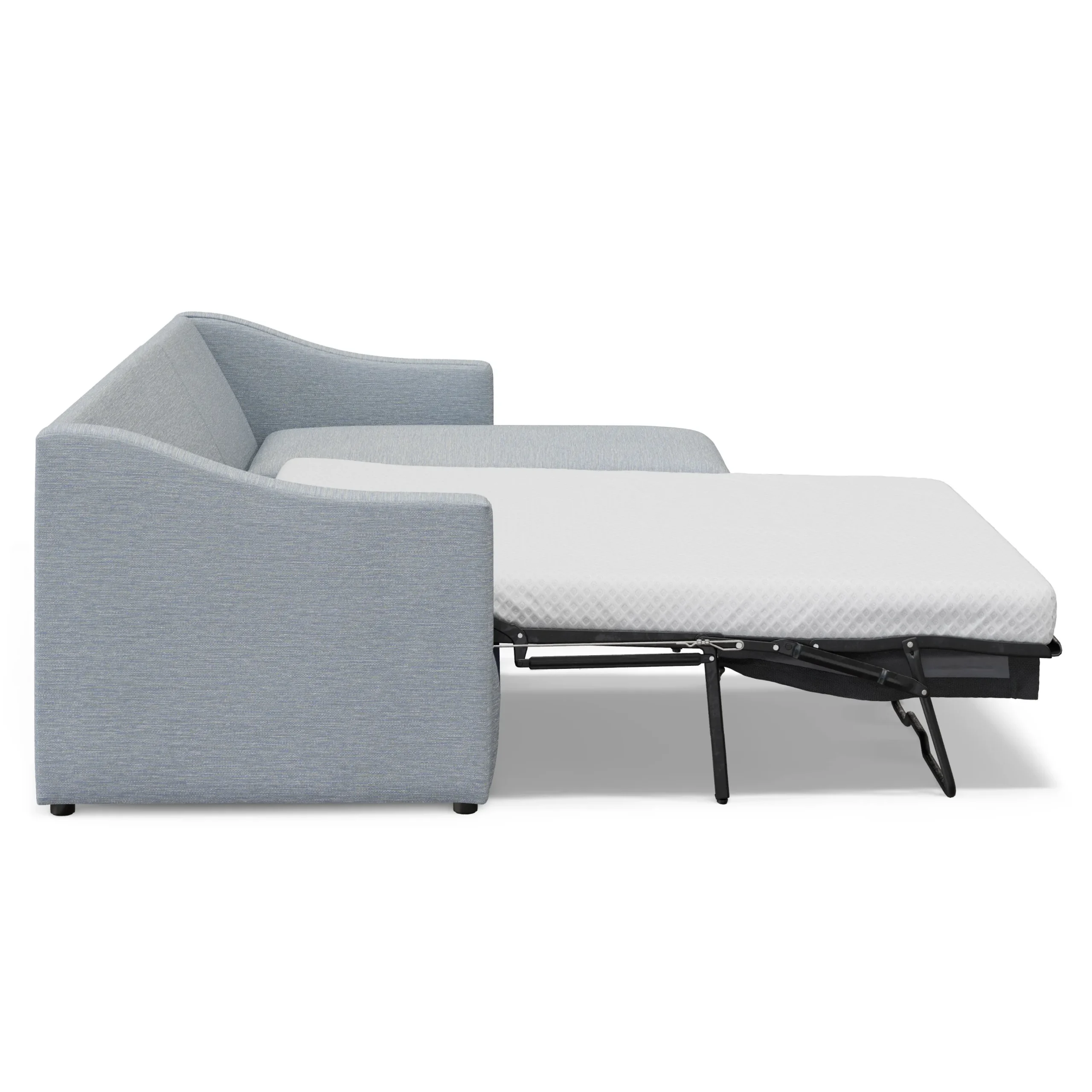 Landry 109_ Right Storage Sleeper Sectional - Silver Light Blue - Image 7