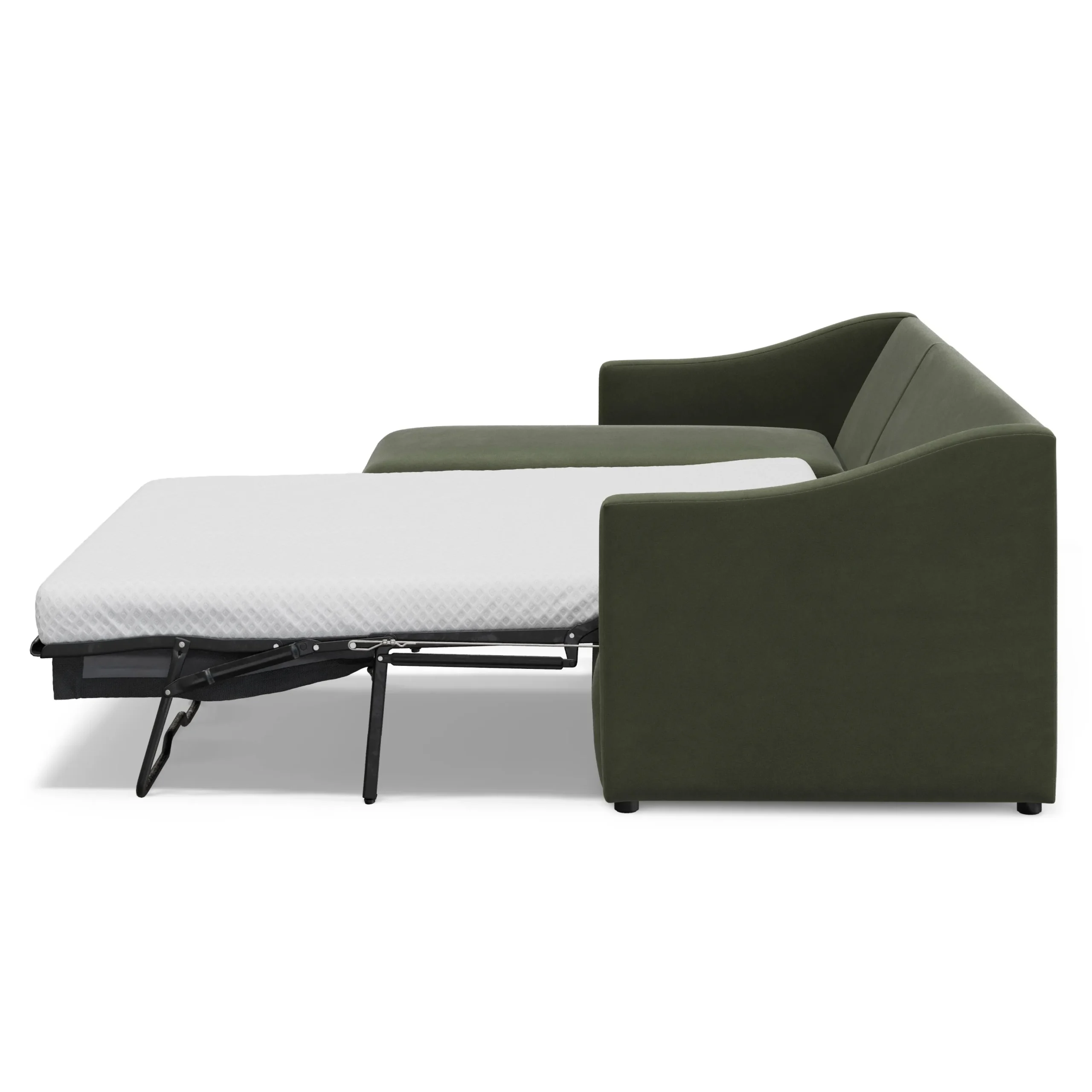 Landry 109_ Velvet Left Storage Sleeper Sectional - Hale Fir Green - Image 7