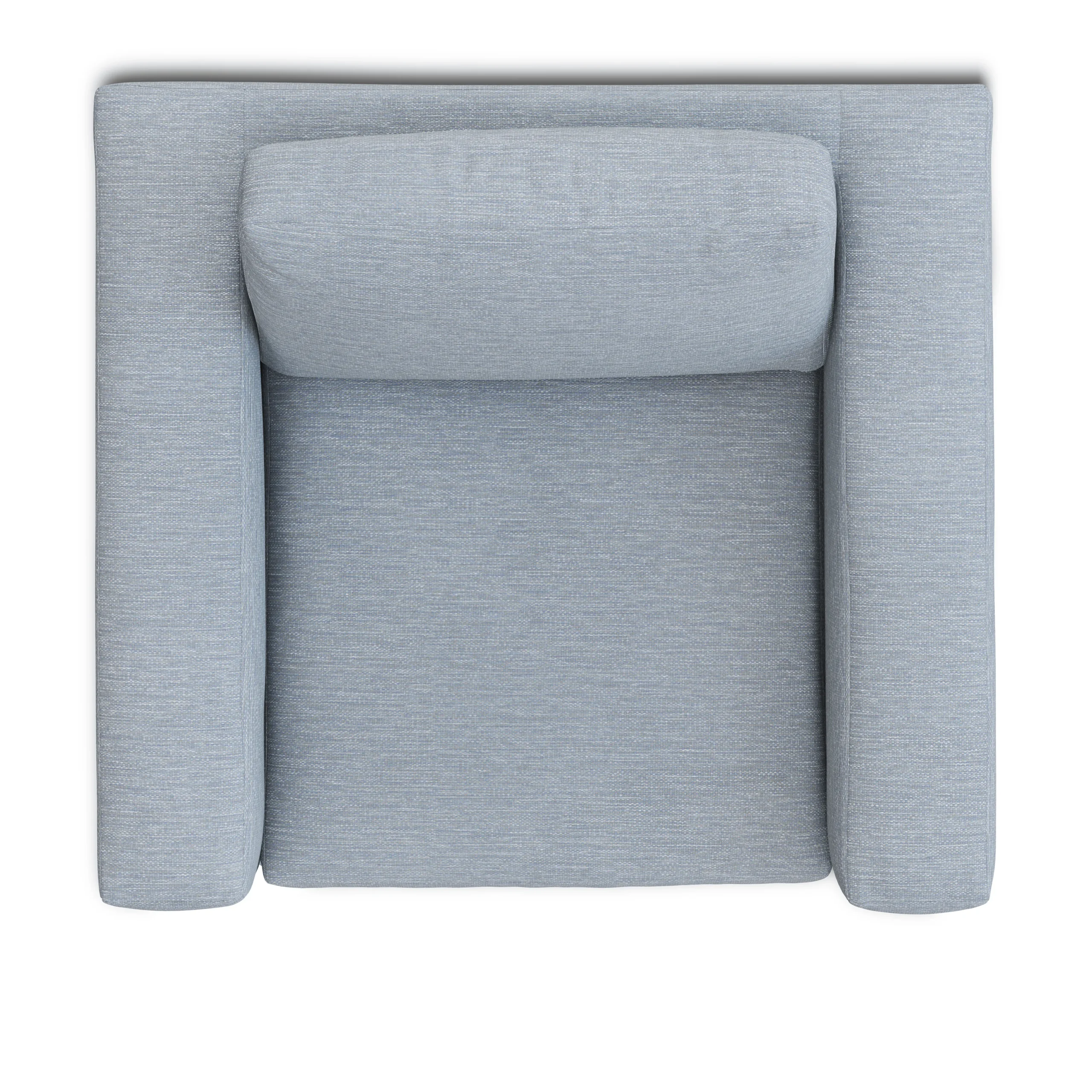Riley 42_ Grand Swivel Chair - Silver Light Blue - Image 9