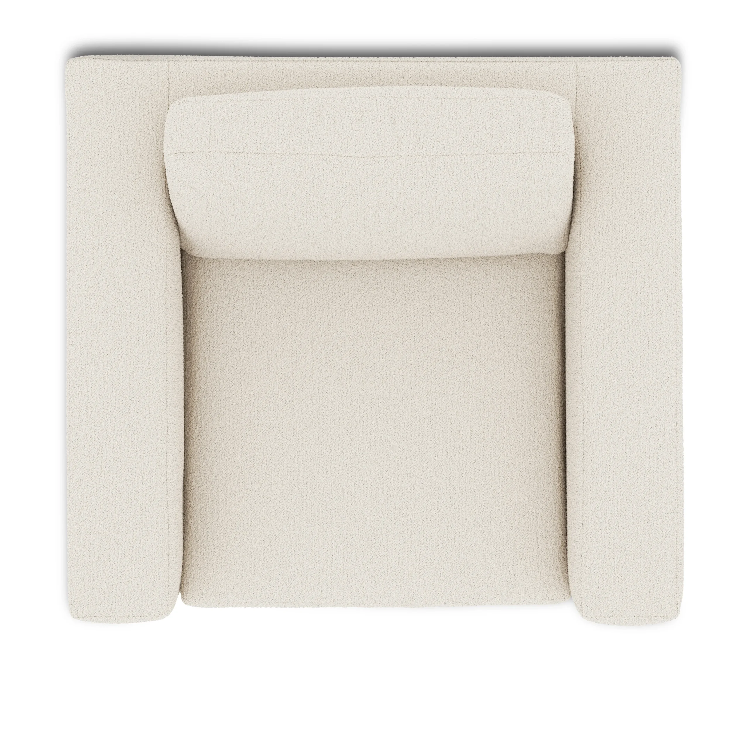 Riley 42_ Grand Swivel Chair - Ivory Wool Bouclé - Image 9