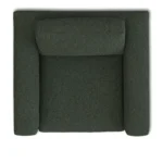 Riley 42_ Grand Swivel Chair - Green Wool Bouclé