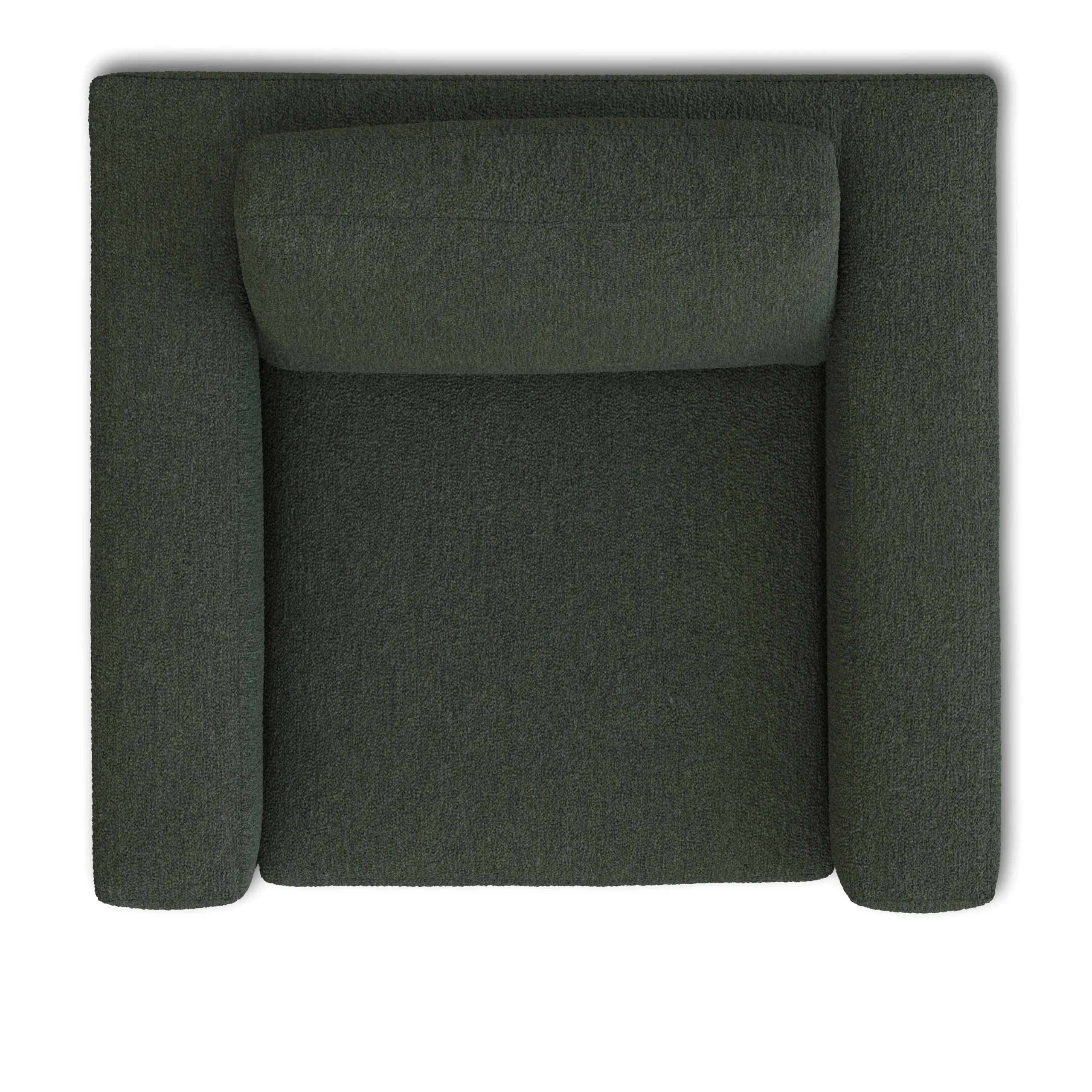 Riley 42_ Grand Swivel Chair - Green Wool Bouclé - Image 10