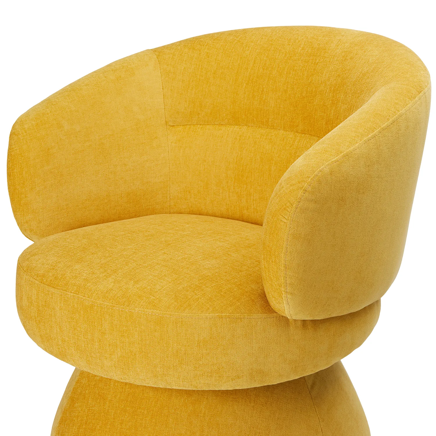 Makeva 31_ Swivel Lounge Chair - Marigold Yellow - Image 11