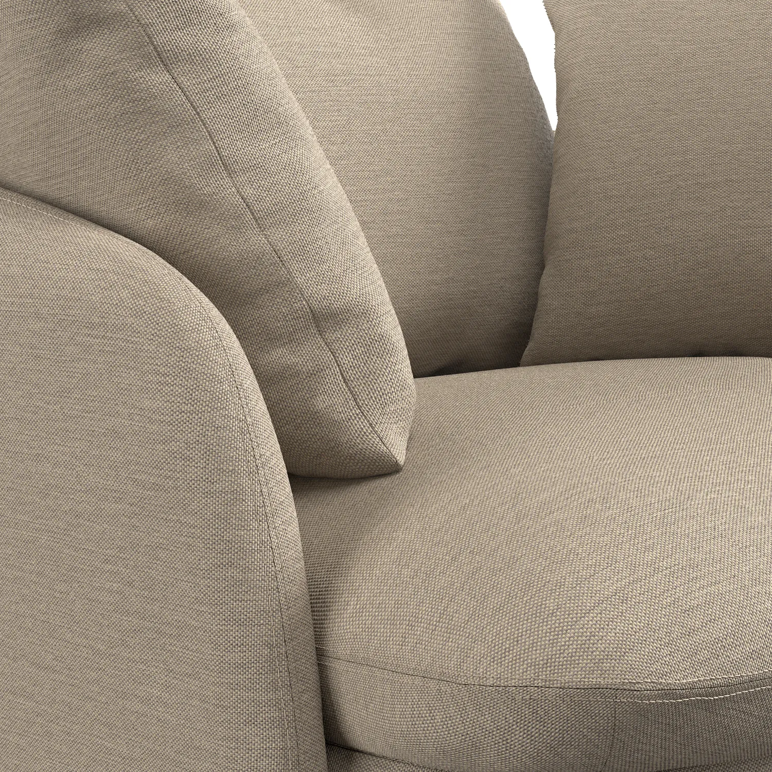Leigh 47_ Grand Swivel Lounge Chair - Silver Taupe - Image 9