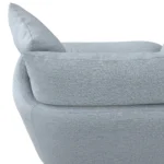Leigh 47_ Grand Swivel Lounge Chair - Silver Light Blue