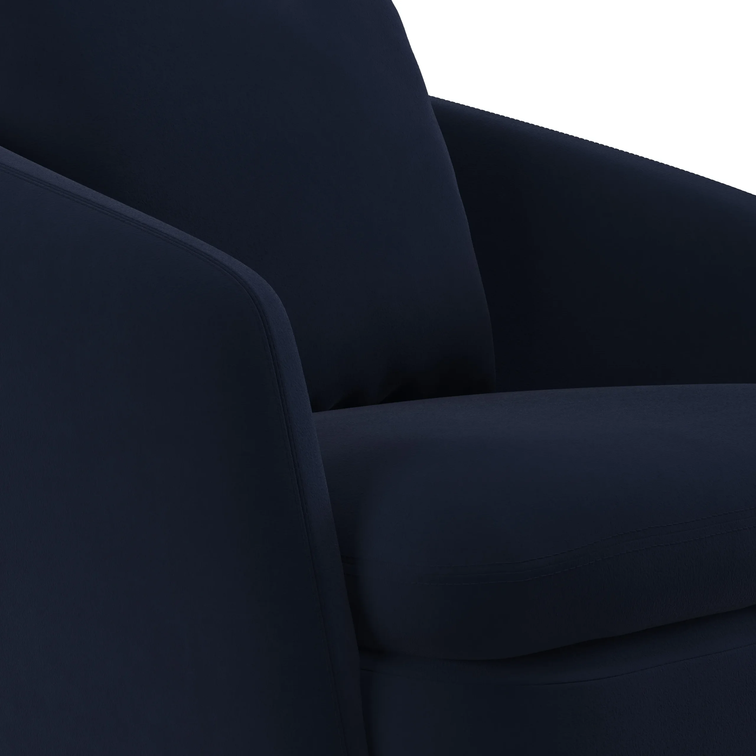 Leigh 33_ Velvet Swivel Lounge Chair - Hale Ink - Image 9