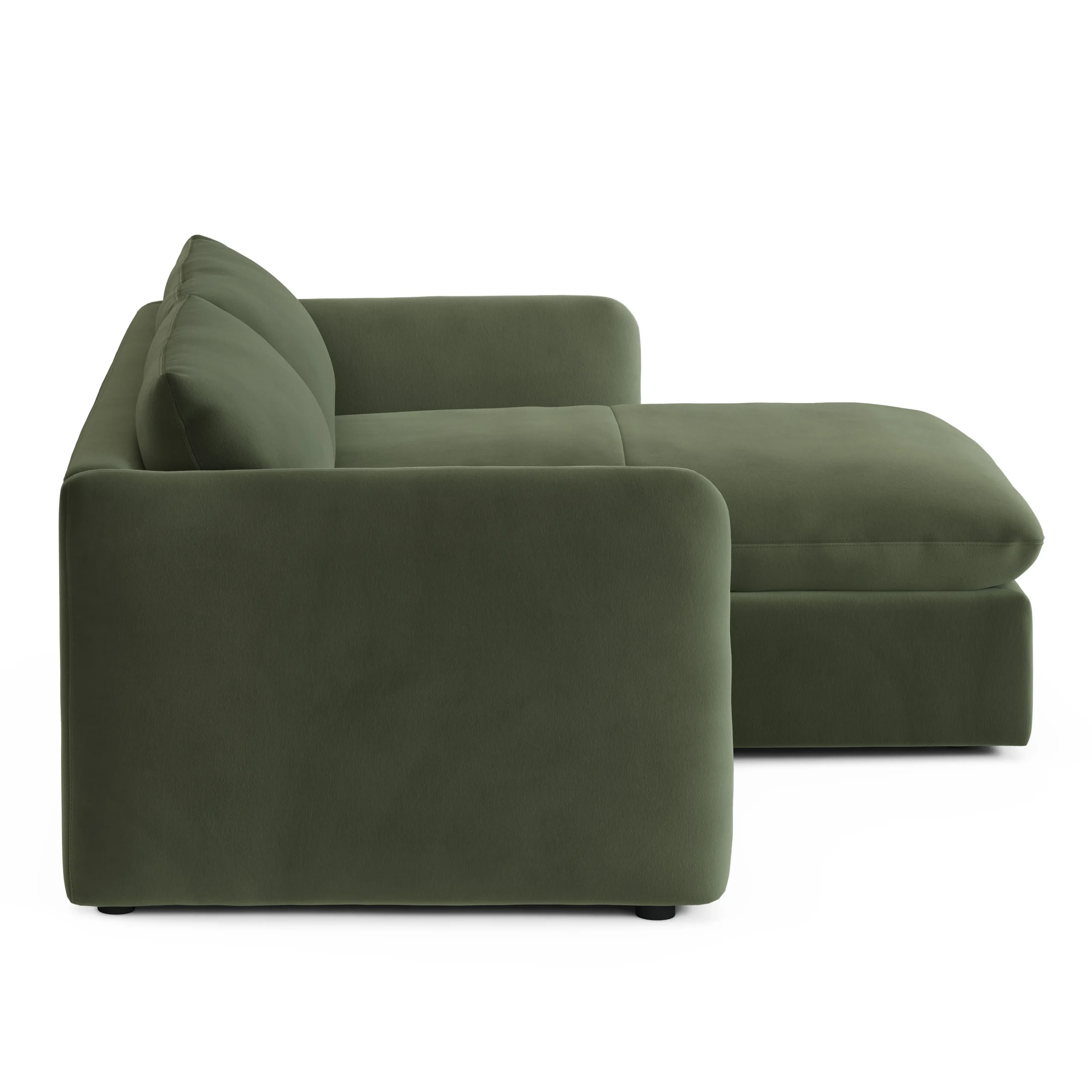 Leigh 86_ Velvet Reversible Storage Sectional - Hale Fir Green - Image 7