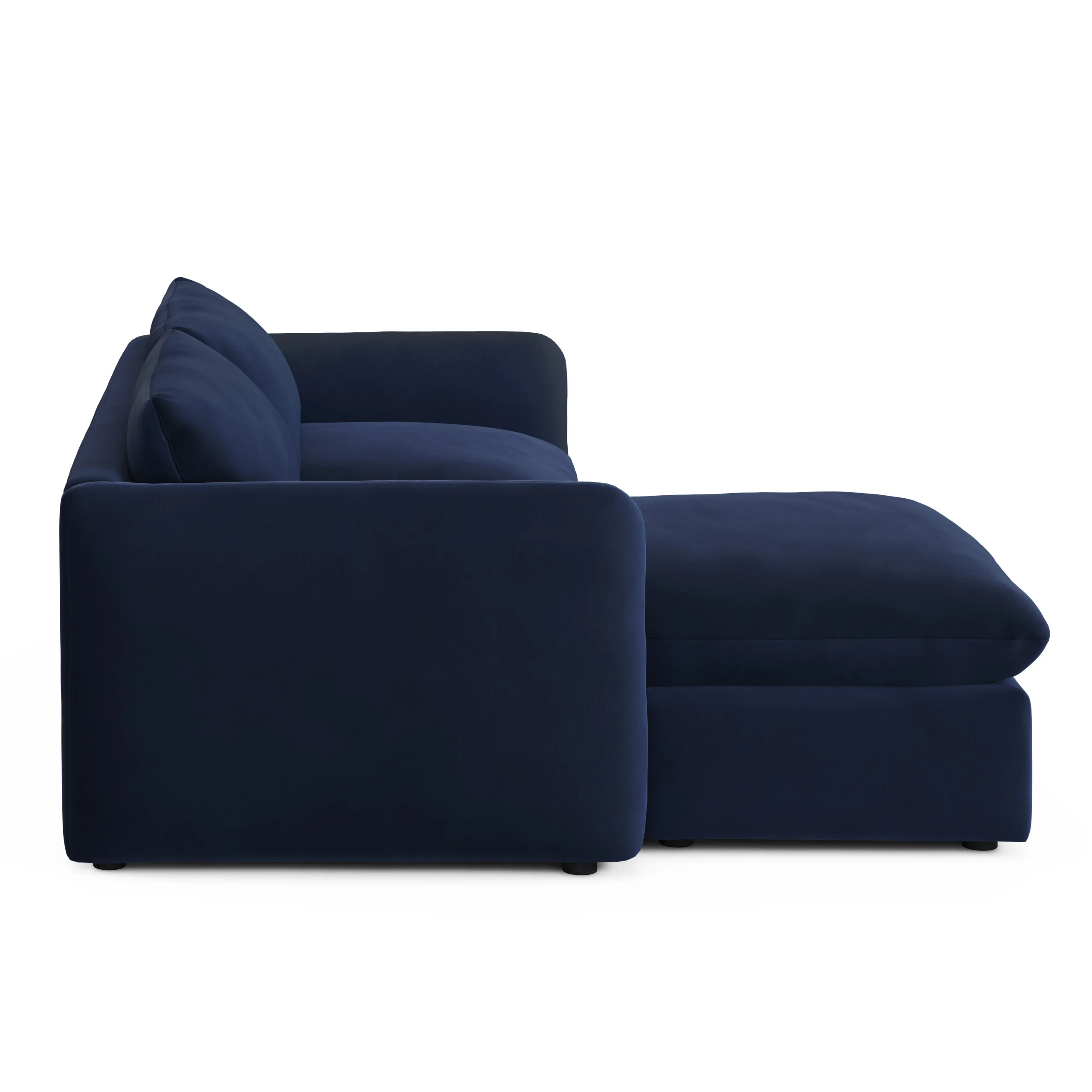 Leigh 86_ Velvet Reversible Storage Sectional - Hale Ink - Image 7