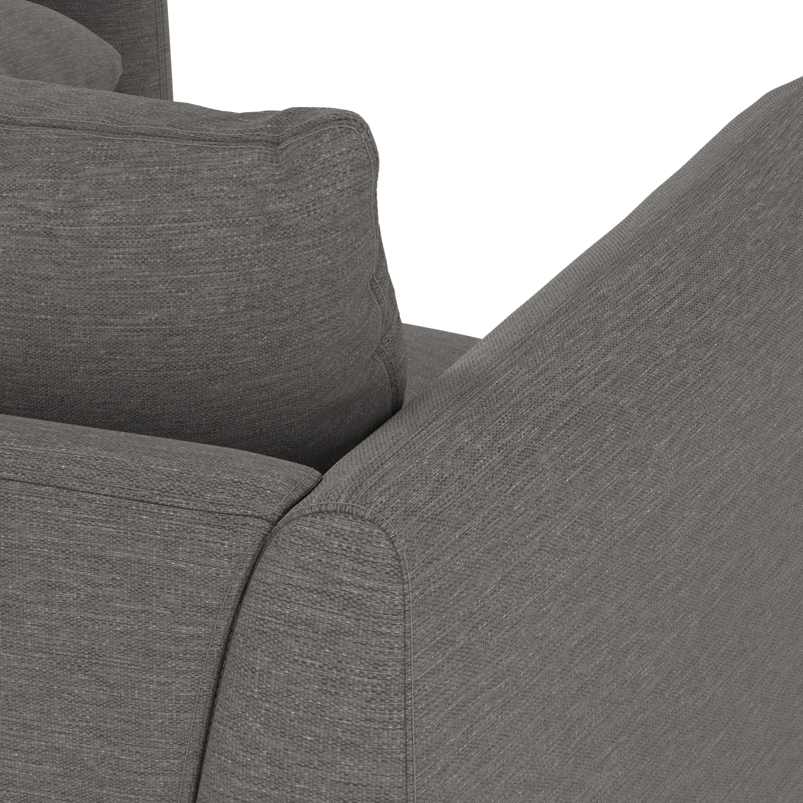 Leigh 87_ Modular Corner Sectional - Silver Gray - Image 7