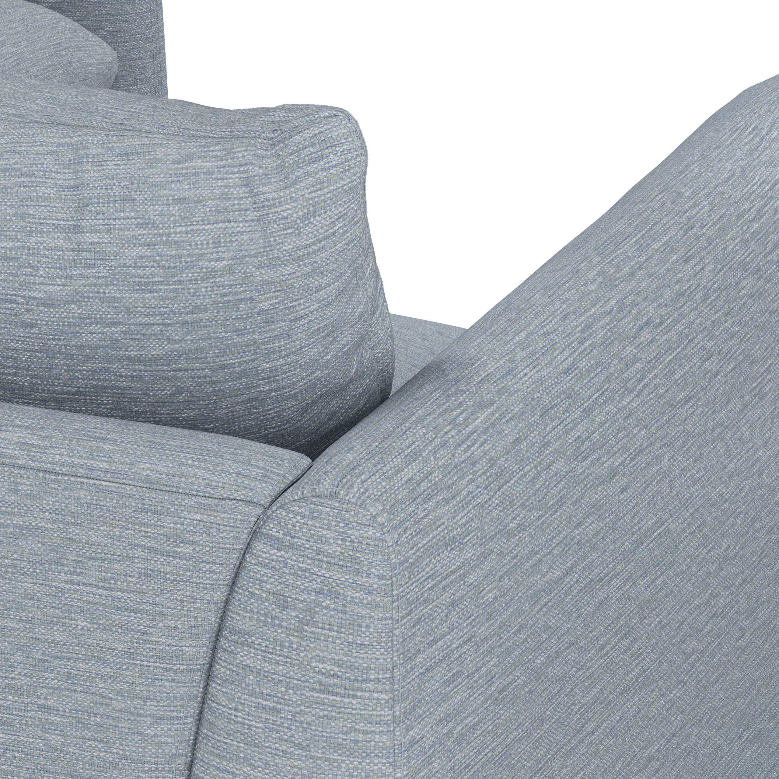 Leigh 87_ Modular Corner Sectional - Silver Light Blue - Image 7