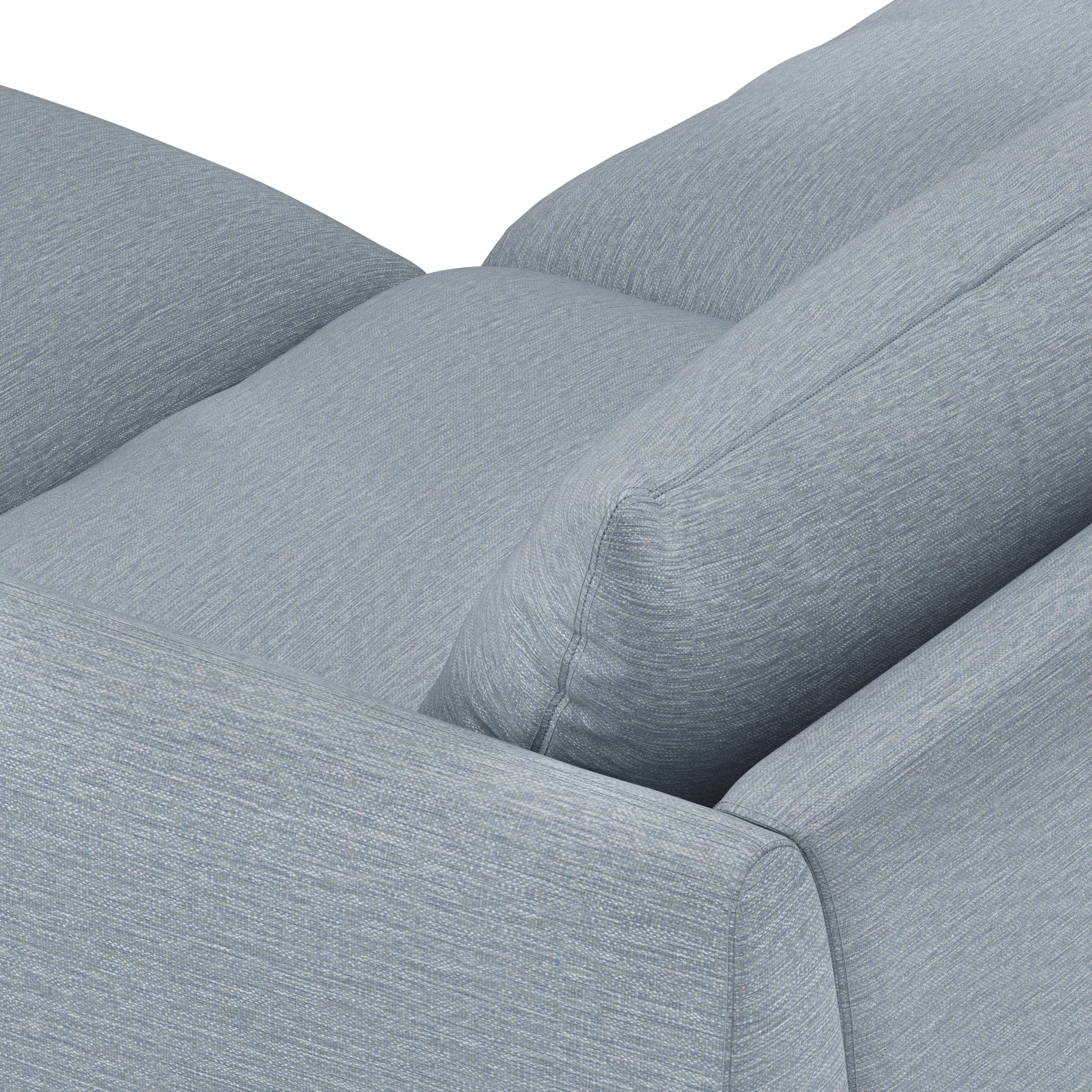 Leigh 92_ Modular Sectional - Silver Light Blue - Image 7
