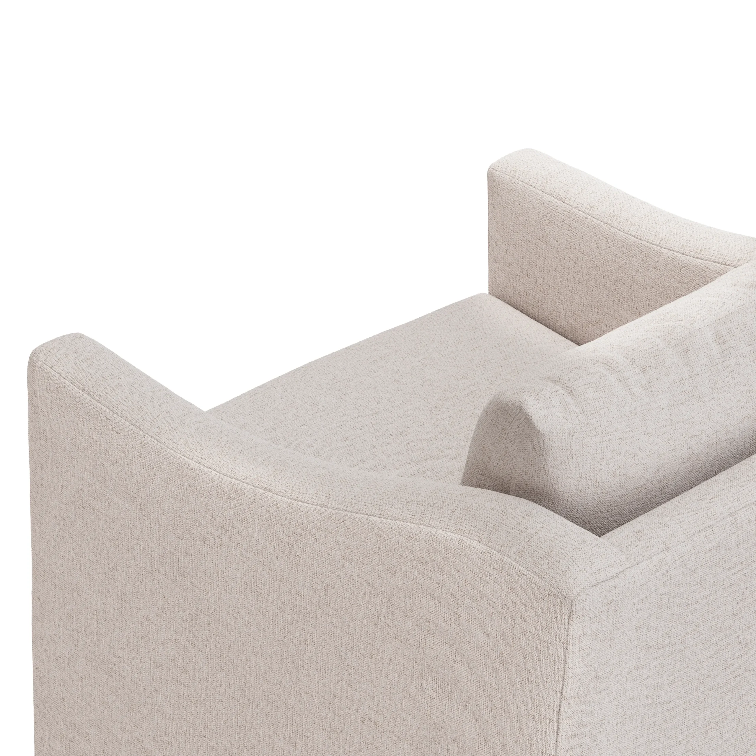 Landry 32.25_ Swivel Lounge Chair - Napa White - Image 8