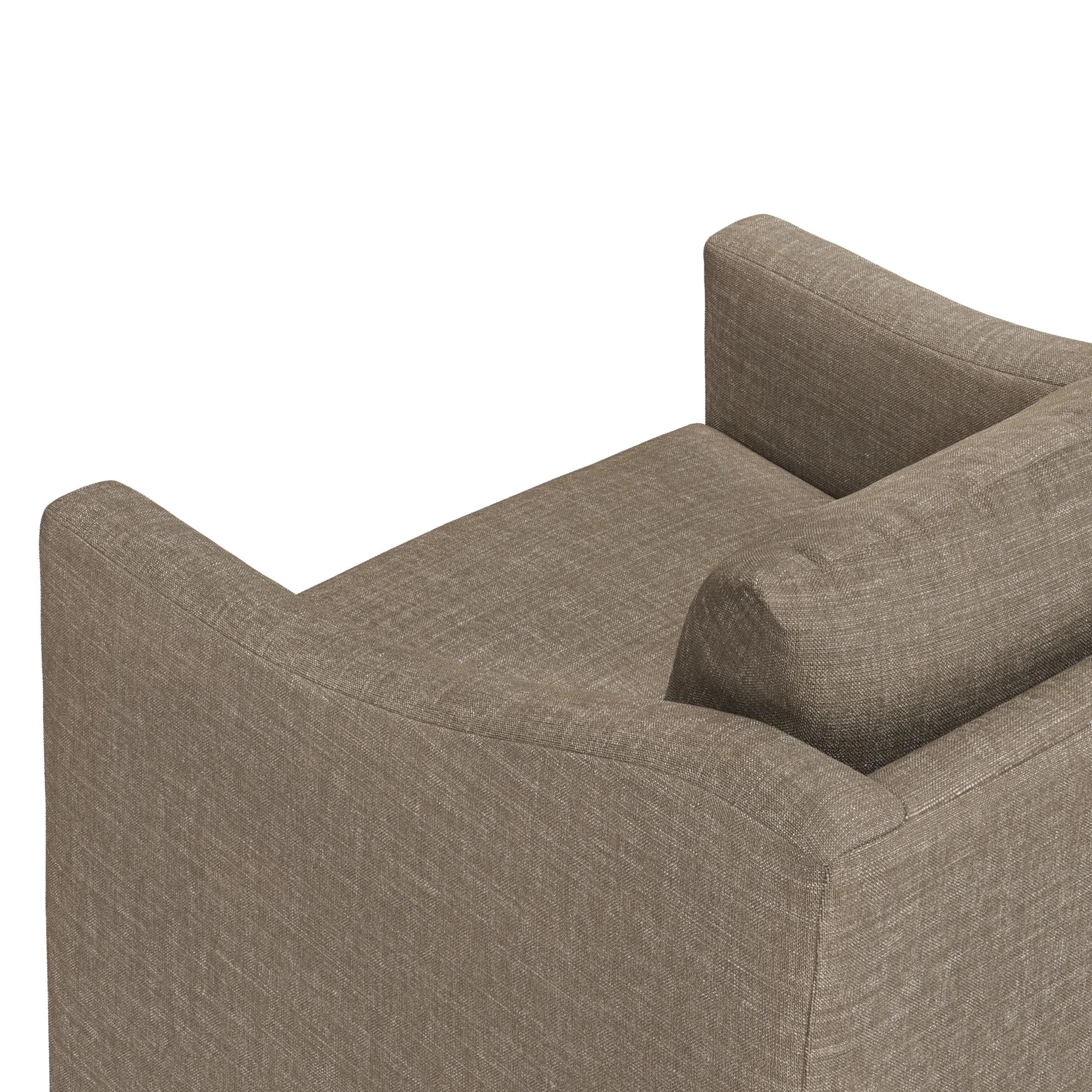 Landry 32.25_ Swivel Lounge Chair - Napa Taupe - Image 5