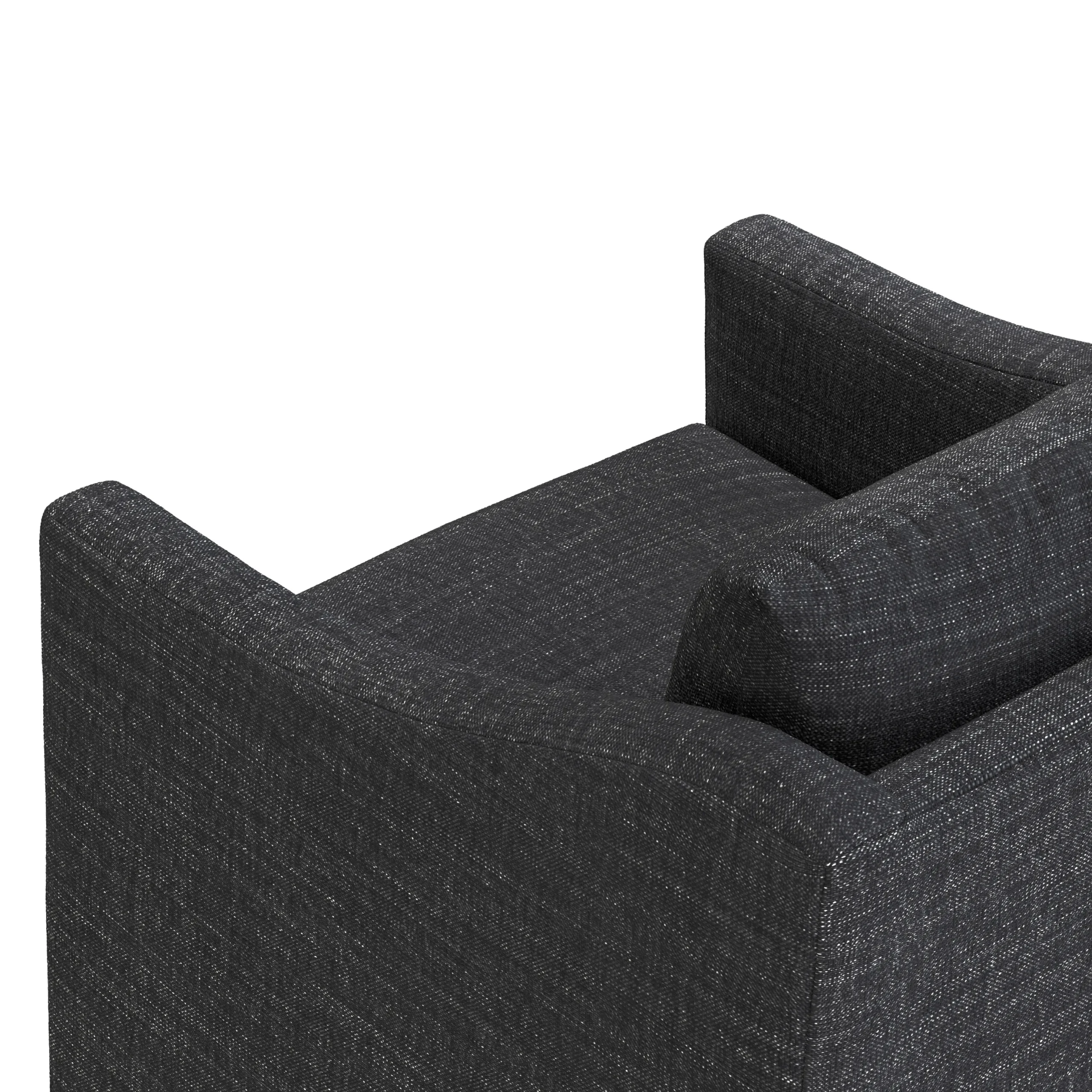 Landry 32.25_ Swivel Lounge Chair - Napa Charcoal - Image 8