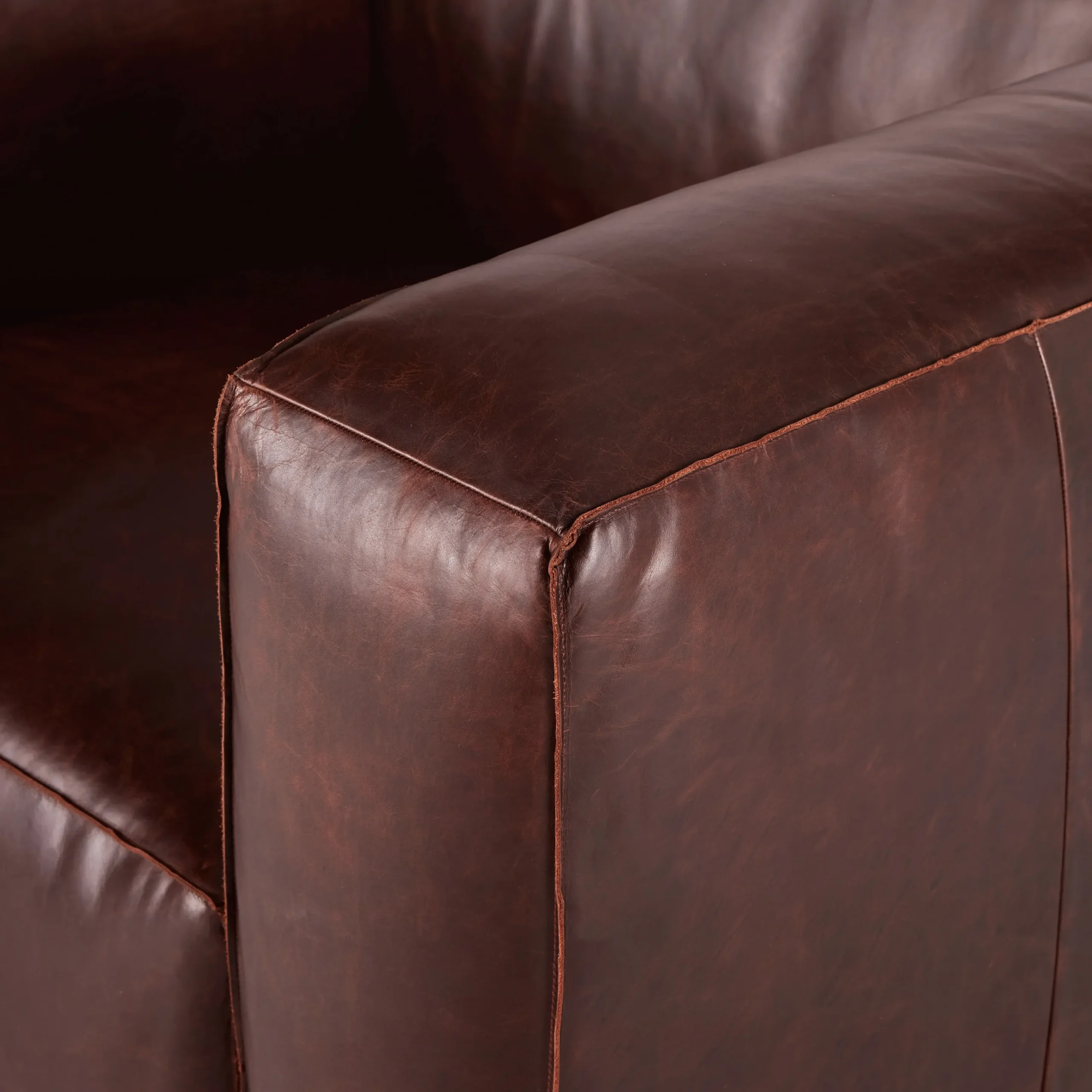 Cigar 44_ Leather Swivel Lounge Chair - Indiana Brown - Image 4