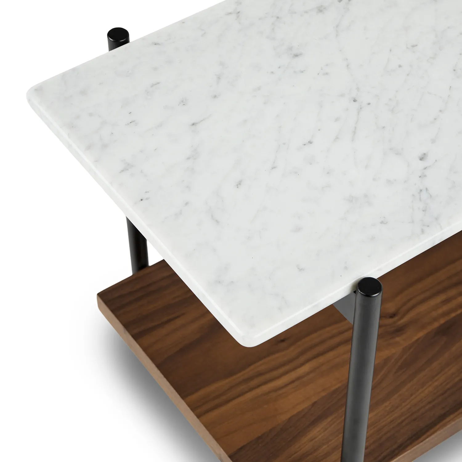 Agotu Marble Side Table - Walnut - Image 8