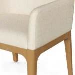 Rosin Dining Armchair - Natural Oak and Sand Ivory