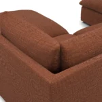 Leigh 121.5_ Modular 3-Seater U-Shaped Sectional - Napa Rust