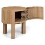 Fortra Storage Side Table - White Oak