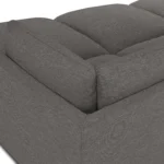 Leigh 121.5_ Modular Open Pit Sectional - Silver Gray