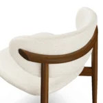 Odin Dining Chair - Walnut and Camelia Ivory
