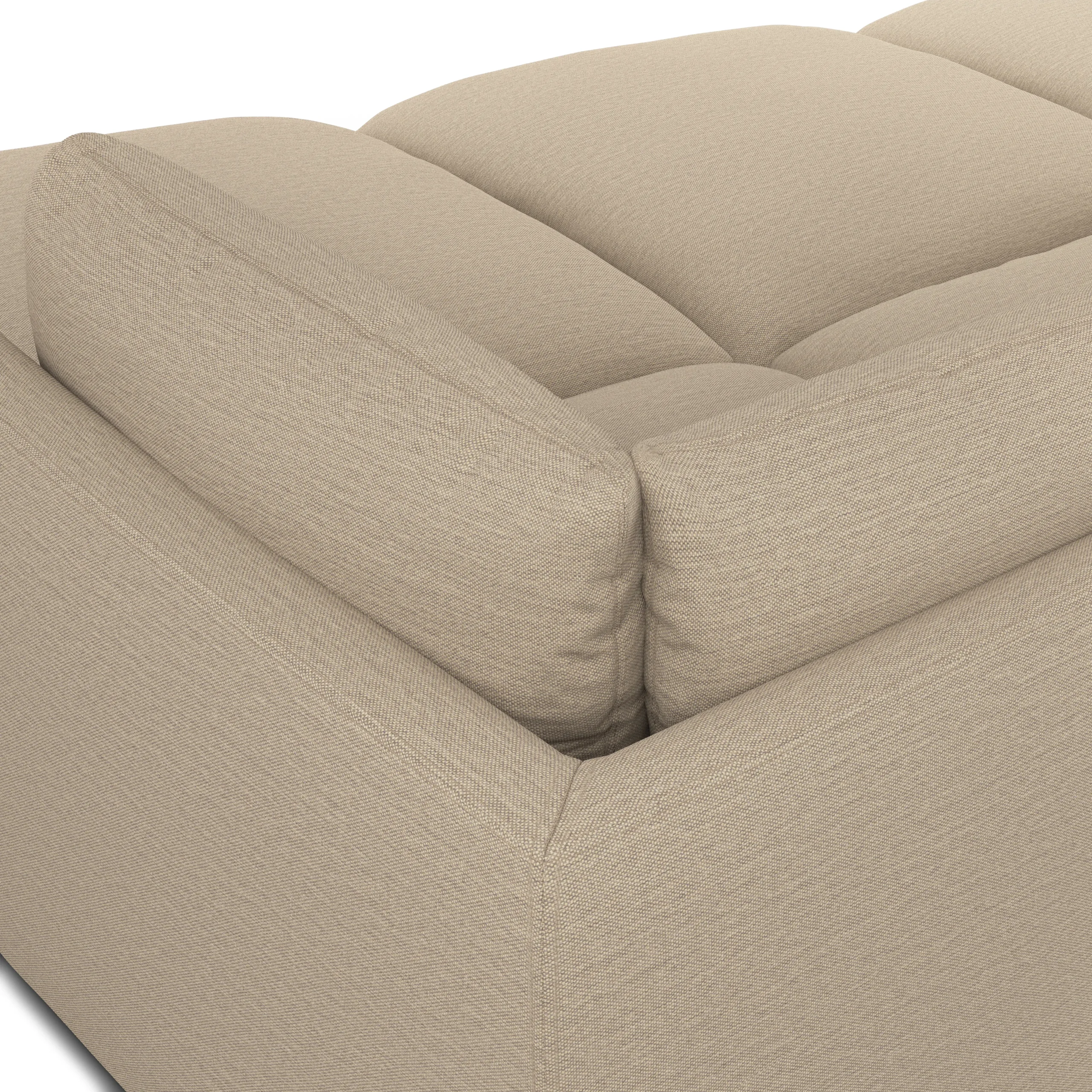 Leigh 121.5_ Modular Open Pit Sectional - Silver Taupe - Image 7