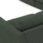 Leigh 126_ Modular Corner Sectional - Green Wool Bouclé