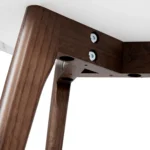 Mara Marble Side Table - Walnut
