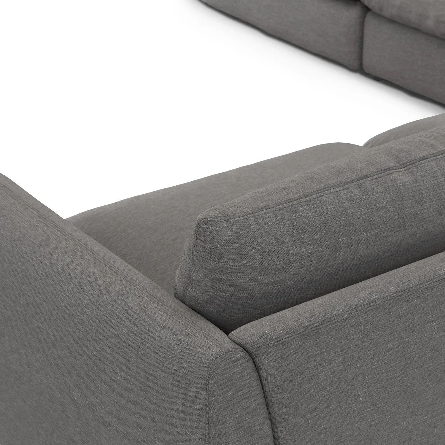 Leigh 126_ Modular Corner Sectional - Silver Gray - Image 7