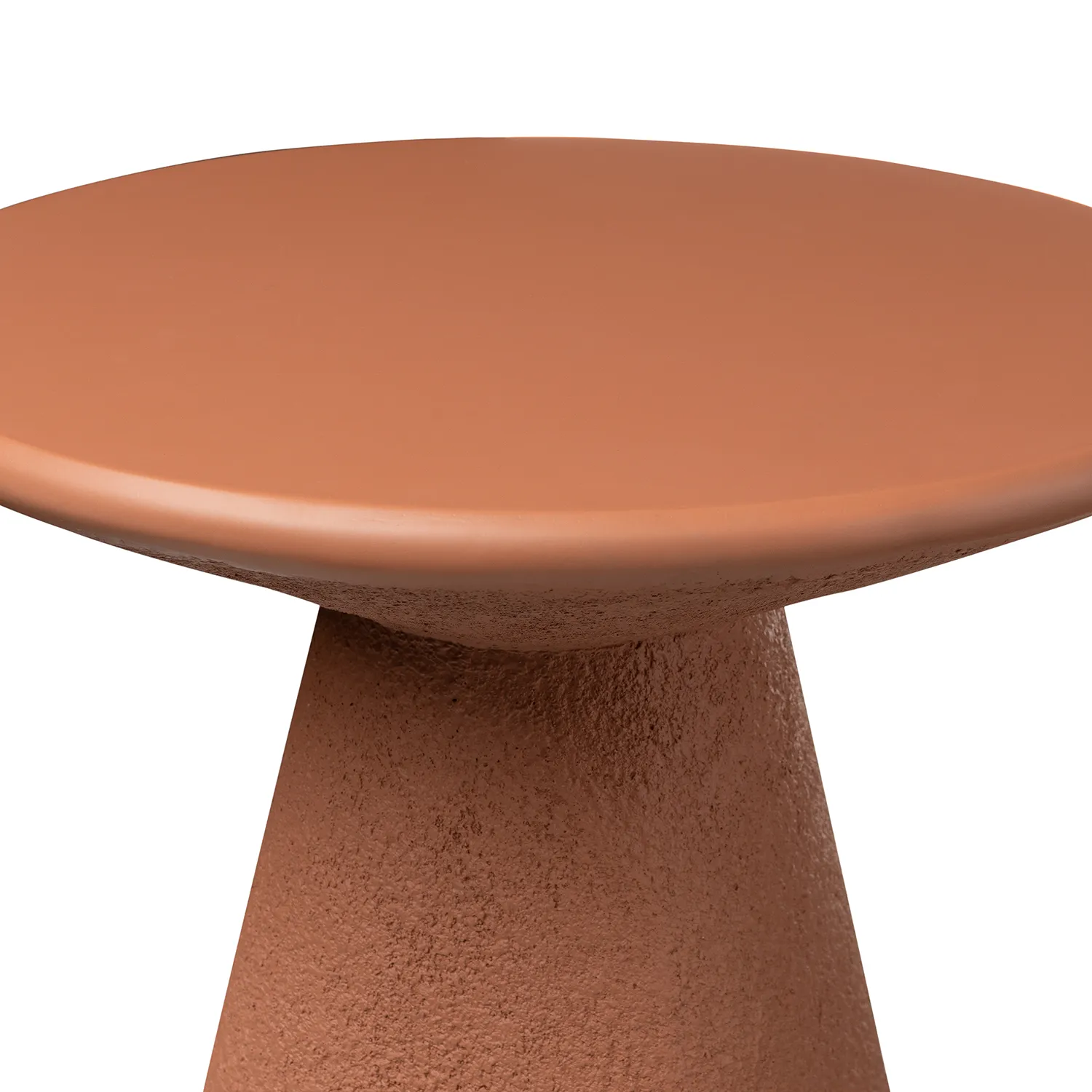 Ozetta Concrete Side Table - Moonlit Rust - Image 3
