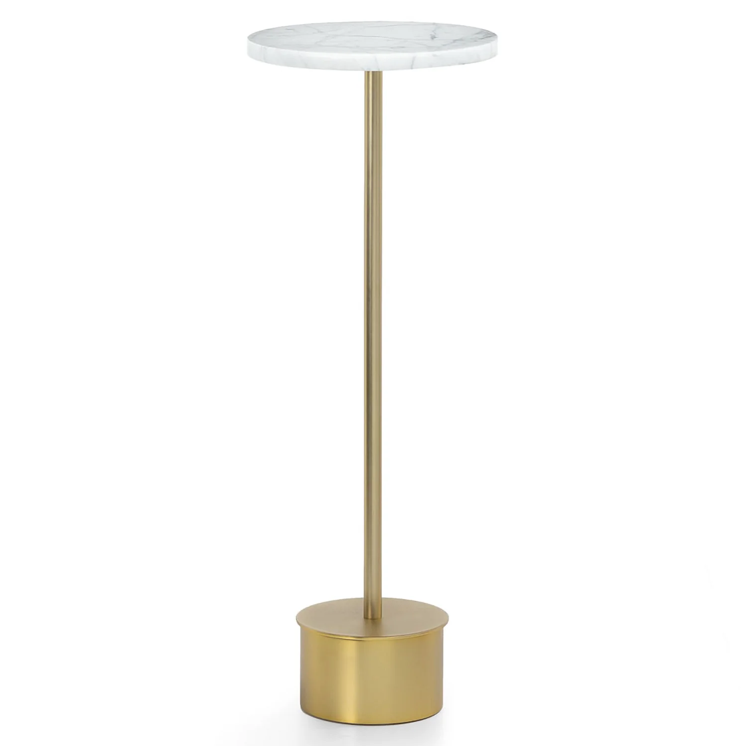 Tarvok Marble Drinks Table - Brass - Image 6